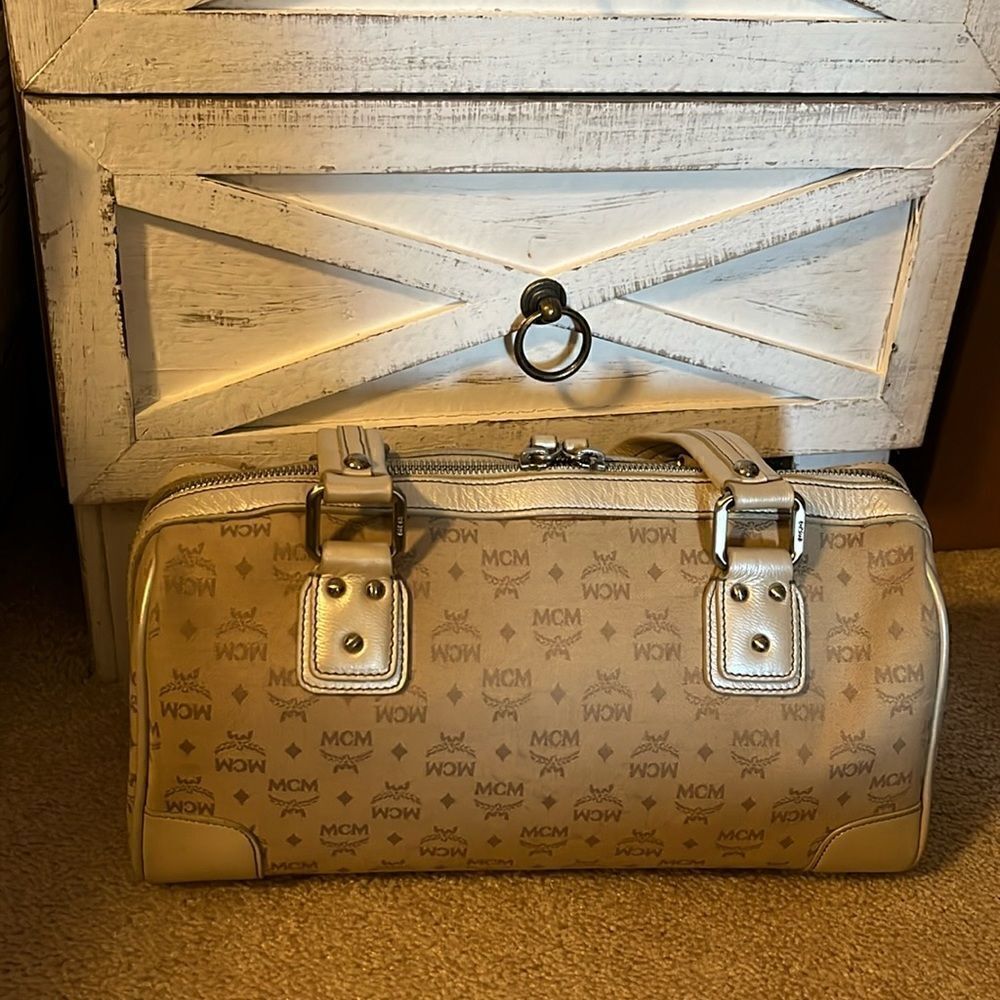 MCM MUNCHEN FABRIC SATCHEL - Picture 3 of 14